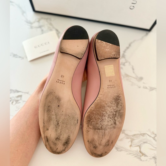 Gucci Leather Ballet Flats with Metal Forsebit - Picture 6 of 6